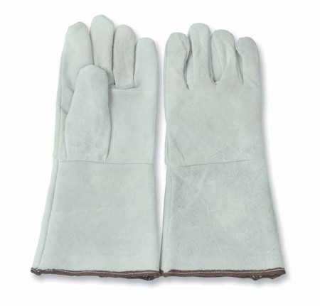 guante carnaza protección de dedos, manos y antebrazo.